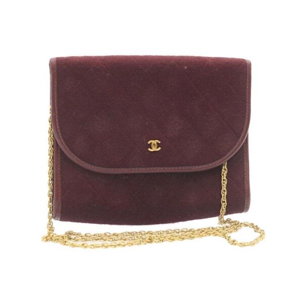 CHANEL Matelasse ChainShoulder Shoulder Bag Red - Picture 1 of 15